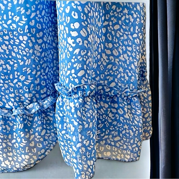 Ruffle Dot Print Dress LARGE - Picture 8 of 12